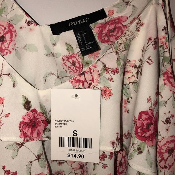 Forever21 Women’s Floral Top - Picture 2 of 4